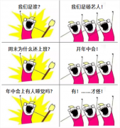 A:我们是谁？Q:我们是九五至尊VI人！我们在开年中会！